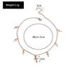 Unique Cross Pendants Necklaces for Women Gold Silver Color Cross Tassel Chain Choker Necklace Fashion Jewelry Accessories