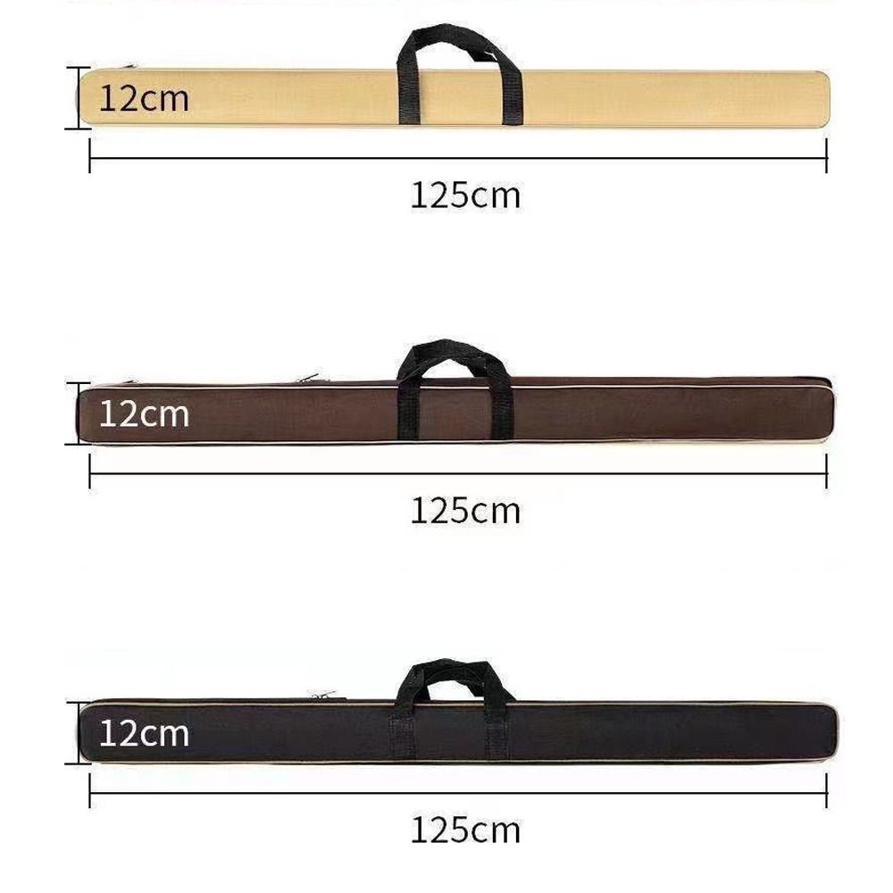 Hand Woven Handle Fishing Rod Case Storage Two Way Zipper Fishing Gear Bag Storage Umbrella