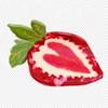 Dragon Fruit Design Fruit Print Hair Claw Strawberry Shark Hair Clip Hair Claw  For Women Girls
