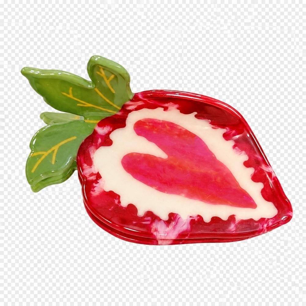 Dragon Fruit Design Fruit Print Hair Claw Strawberry Shark Hair Clip Hair Claw For Women Girls