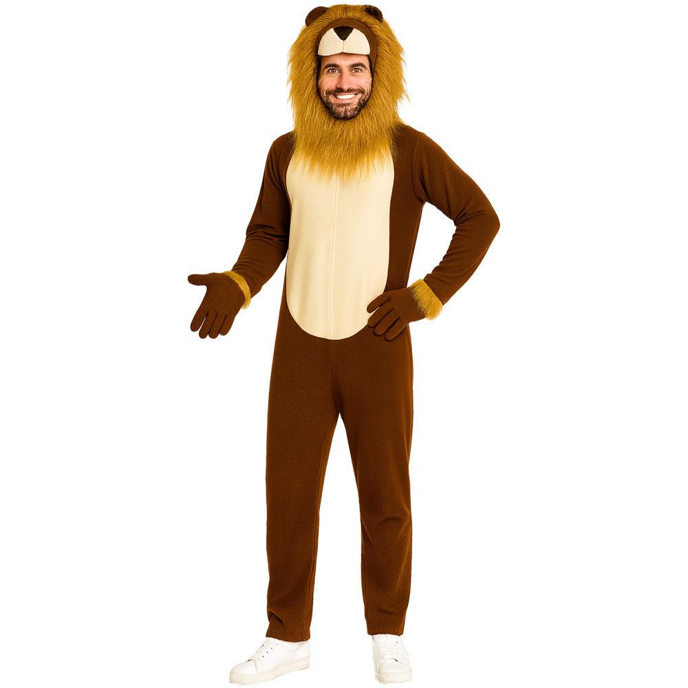Animal Lion Cosplay Costume Jumpsuits Halloween Role Play Stage Performance
