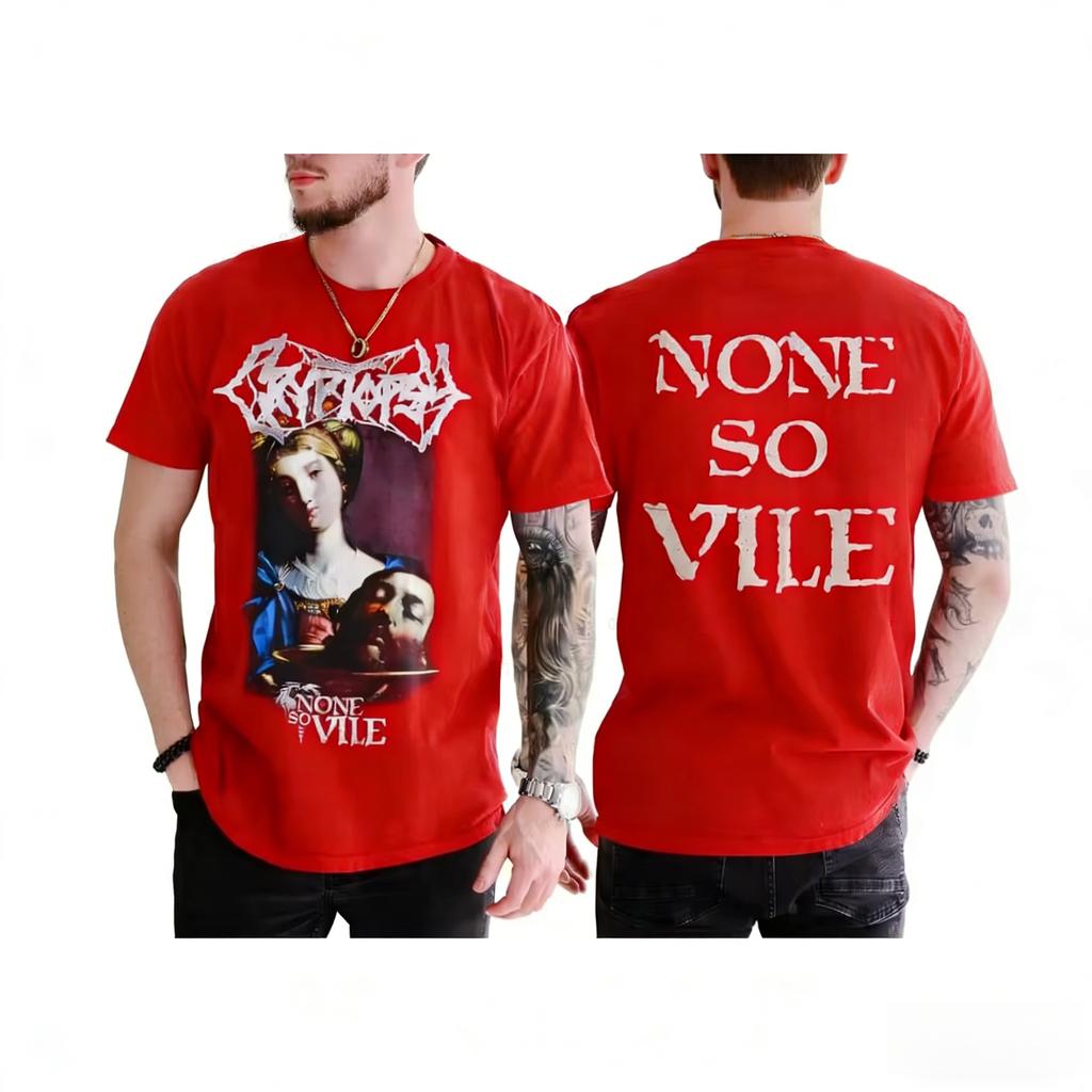 CryptopsyNone So Vile Cotton Adult Pattern Printed Tshirt S4XL Casual Printed Shortsleeved Everyday Wear for Men and Women