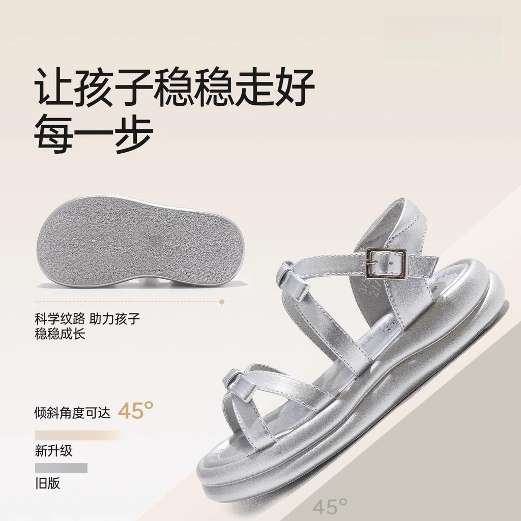 Girls Sandals Summer 2025 Summer New Girls Princess Shoes Children's Shoes Casual Roman Sandals Summer Shoes