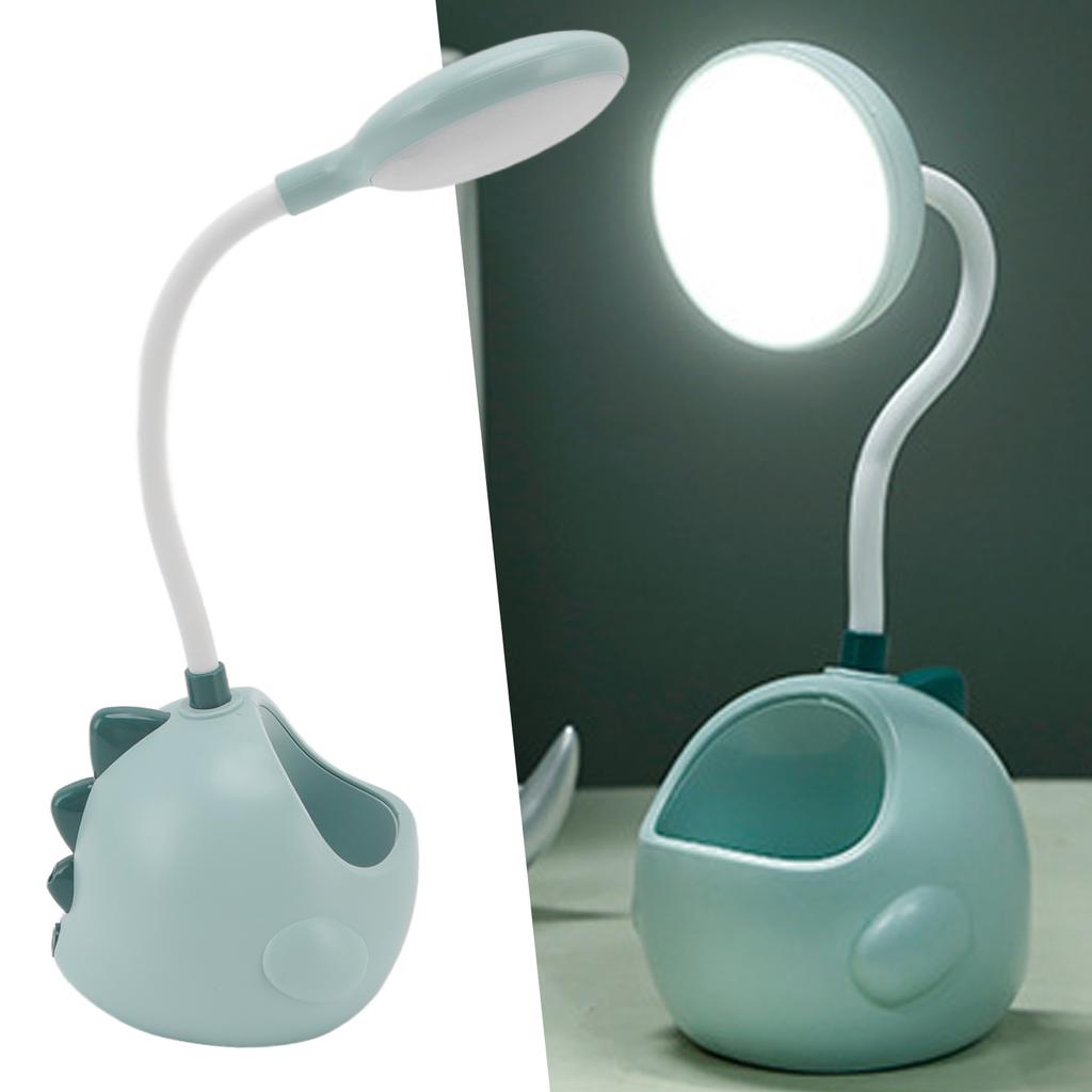 Small Desk Light with Pen Holder Comfortable Decorative Practical No Noise LED USB Small Table Lamp