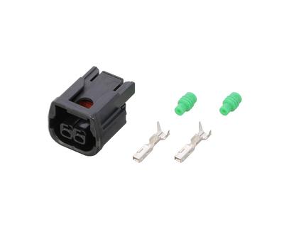 Kitaco 0900-755-02079 Connector Set (For License Lamp) Female Honda Car Etc Black