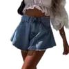 Summer Women Denim Shorts Loose Fashion Elegant Casual Simple Short Pants Hight Waist Sweet Simple Streetwear Denim Short Trousers