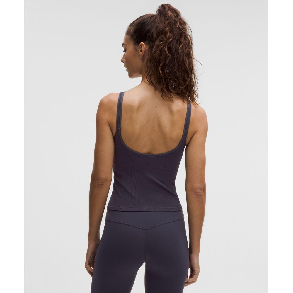 Lululemon EBB To Street SCoop NeCk Cropped Tank Top  Light Support  B C Cup atmospheriC Purple atmospheriC Purple