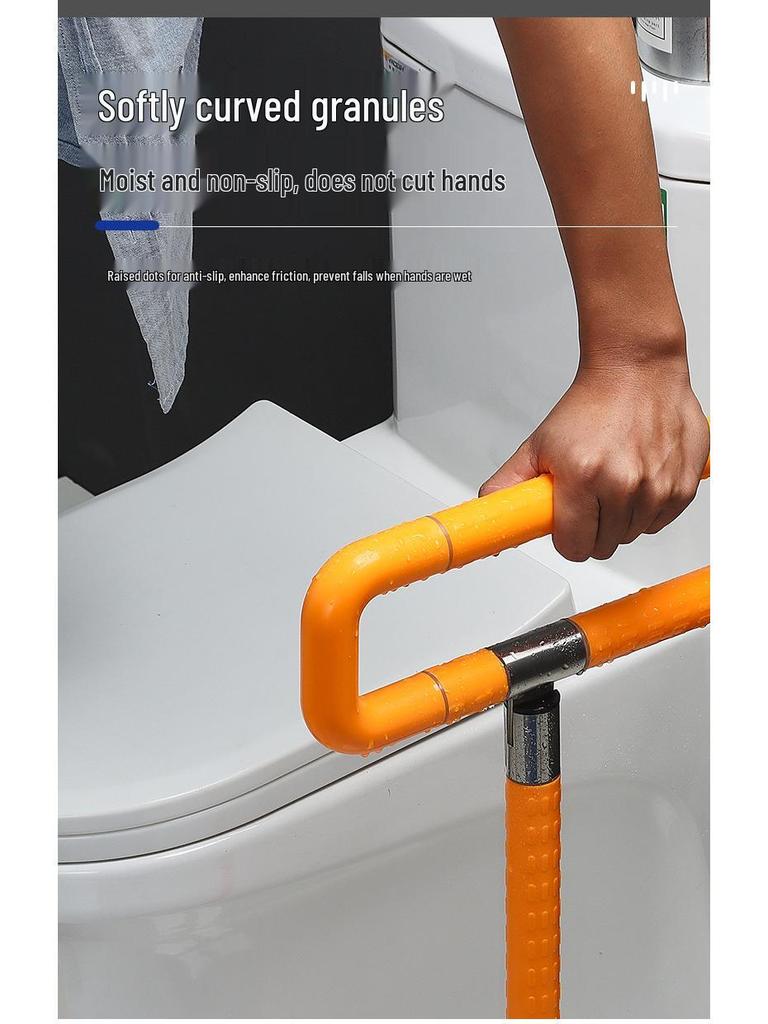 Leuchtender ABS Anti-Rutsch Handlauf für Toilette - Badezimmer Haltegriff für ältere und behinderte Menschen