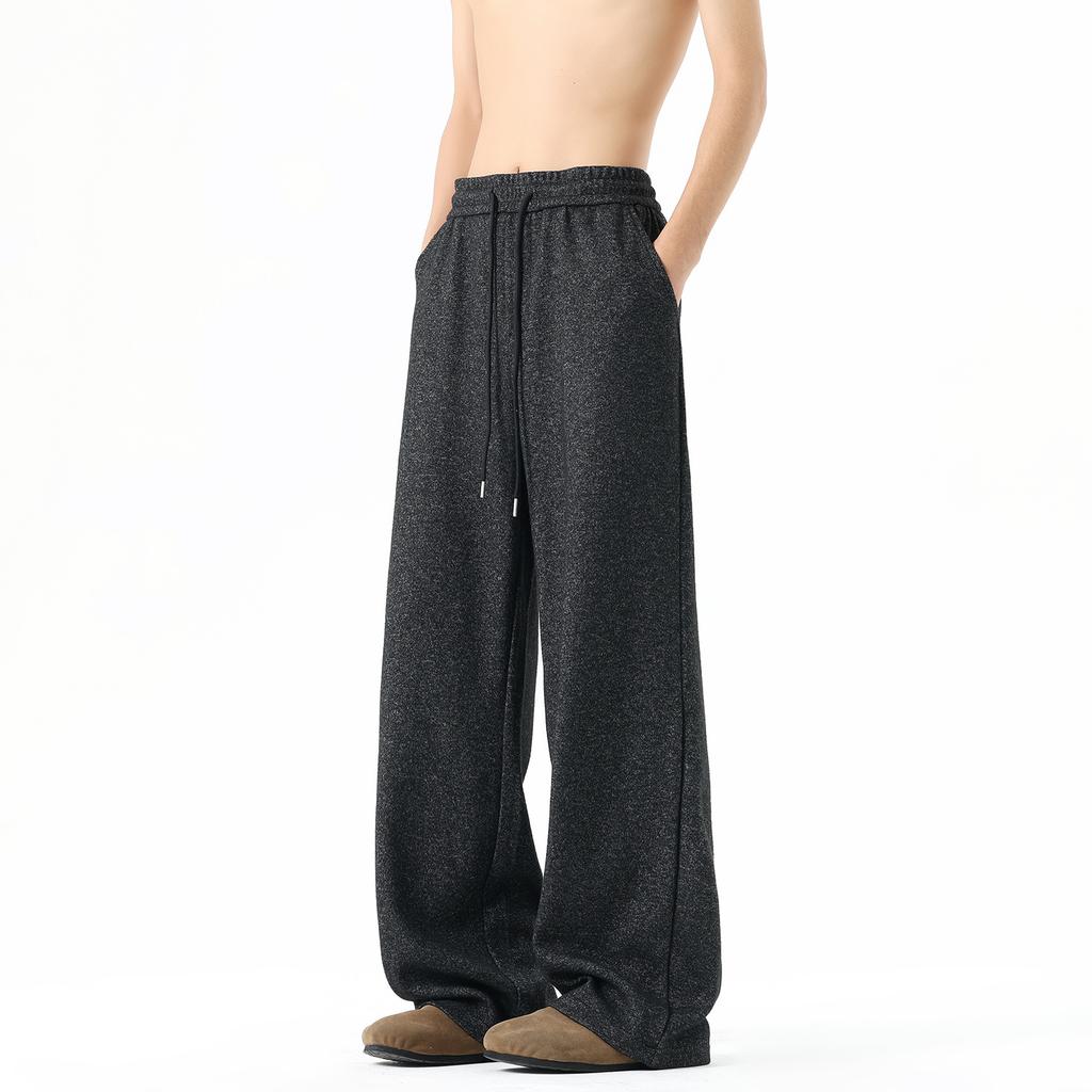 Scimitar Pants Spring New Trendy Sweatpants Men and Women Couple Pants Loose Straight Wide-leg Casual Pants