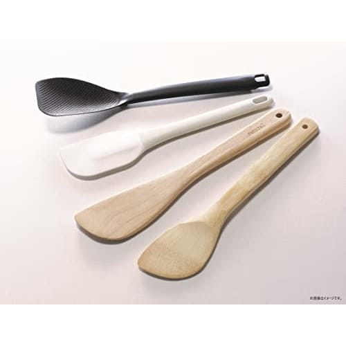 Pearl Metal Cleaner Spatula, Silicone, Dishwasher Safe, White, Simple Use CC-1685