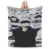 Gojo Satoru Blankets Winter  Super Soft Throw Blanket For Girl Bedroom Flannel Bedspread Bed Cover