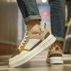 2026 new casual sports shoes men's spring niche designed thick soled fashi trend comfortable height increasing chunky sneakers