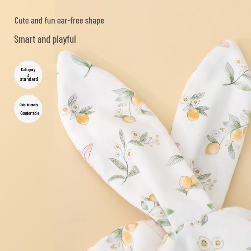 Bunny Ear Knitted Newborn Bonnet - Windproof Hat for 0-12 Months