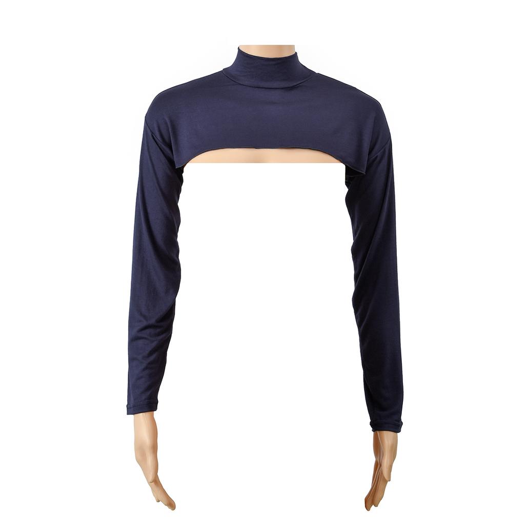Elastic Modal Cotton Jersey Full Neck Sleeve Woman Muslim Long Arm Cover Shrug Shoulder Oversleeve Suncreen Wear Sleeves