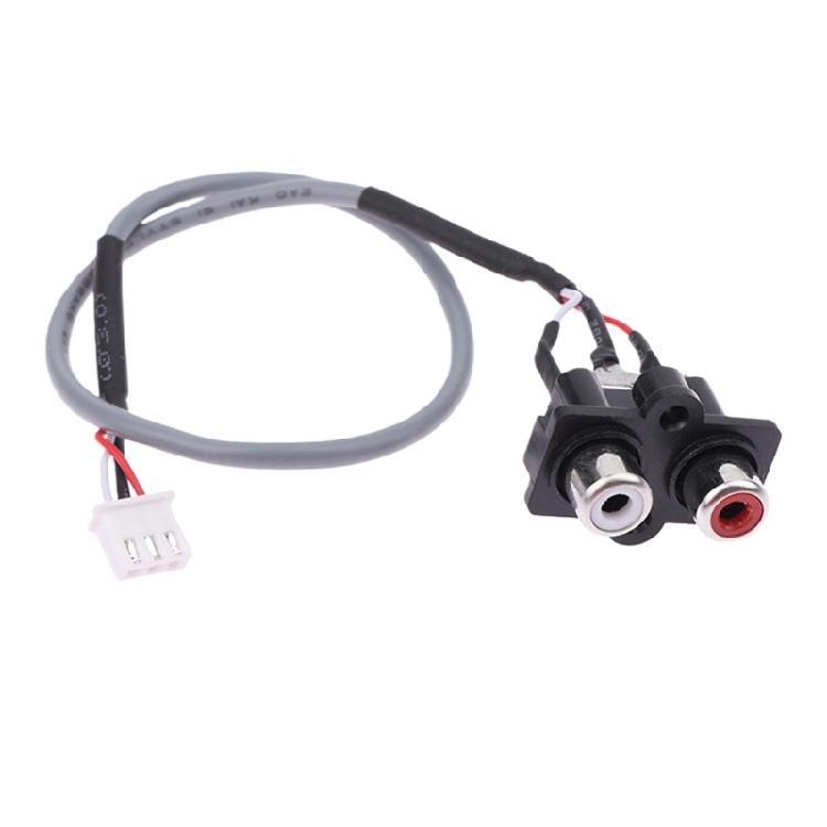 

Amplifiers Panel Sound Cable Kit 30cm XH2.54mm 3PIN To 2RCA Input With Mounting Hardware Included 1