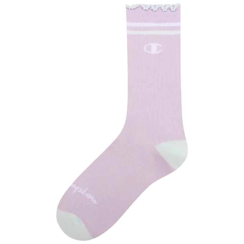 Champion Girls  Vintage Ruffled Mid-Calf Socks One Size