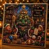Holiday Art Projects for Families Xmas Faux Pearl Kit, Santa Claus Reindeer Painting DIY Craft Kits Teens Sparkling 3D Festive Wall Kit Adults, Winter