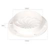 Grille d'aération - KOTARBAU - 100 mm - Moustiquaire anti-insectes - Bride arrière réglable - PVC blanc