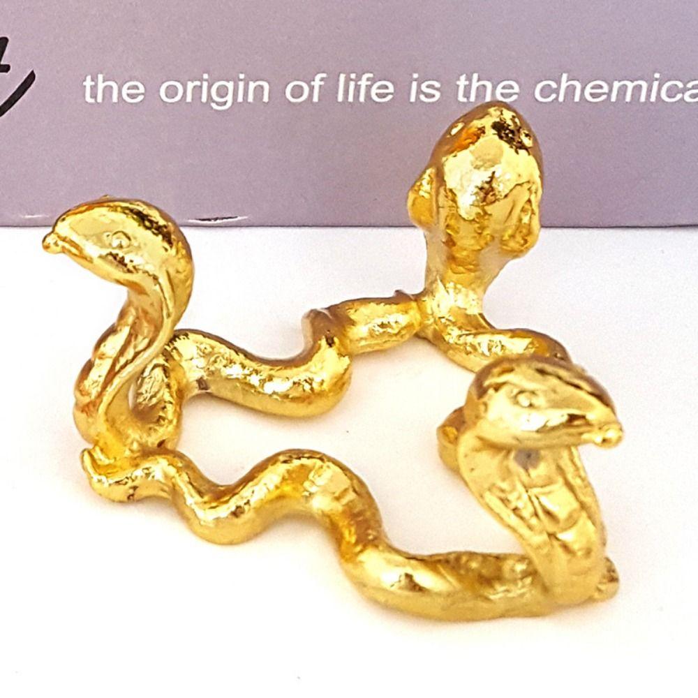 Dragon Snake Crystal Ball Metal Base Triangle Crystal Sphere Holder  Photography Props