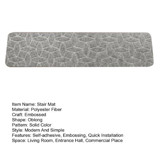 Covoraș de scară antiderapant Autoadeziv Aderență puternică Instalare ușoară Fără tăiere Reutilizabil Embosare