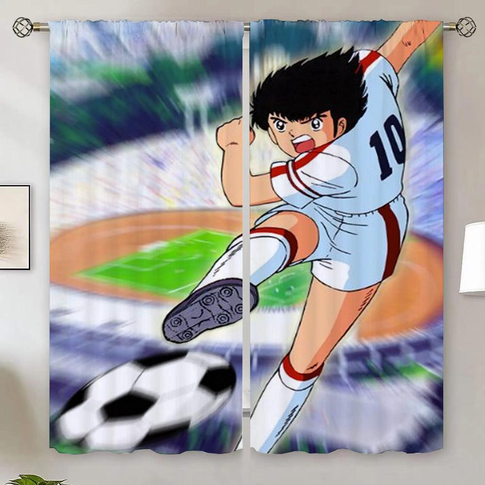 

Captain Tsubasa Cartoon Living Room Curtains for Living Room 2 Elegant Pieces Ready Curtains Cheap Lace Curtain Tiebacks Blind W50xH70cmx2pcs-CL