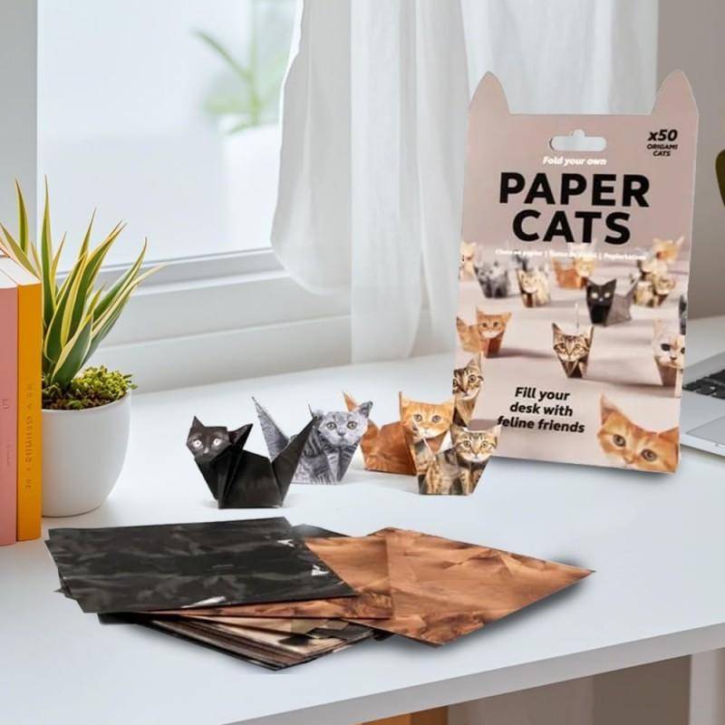 Cats Handmade DIY Paper Creative DIY Paper Cat Dog Dinosaur Folding Animal Folding Craft Paper Set for Home Decoration Gifts