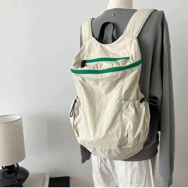 Korean Harajuku Style Nylon Backpack - Versatile, Lightweight, Large Capacity, Double Shoulder for Students