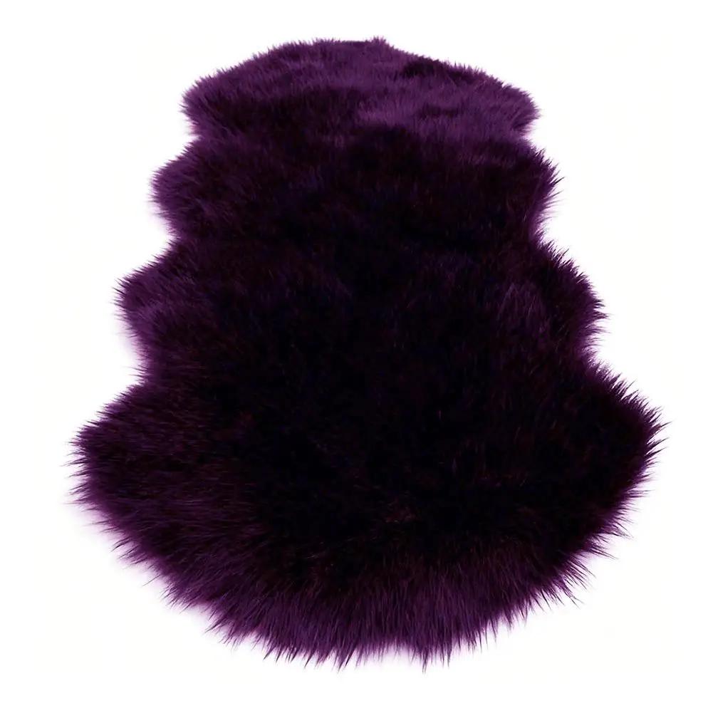 Artificial Sheepskin Long Hair Carpet Floor Wool Fluffy Soft Mat Rugs Soft Rugs Faux Fluffy Decor Shaggy Faux Shaggy Fluffy V9W0