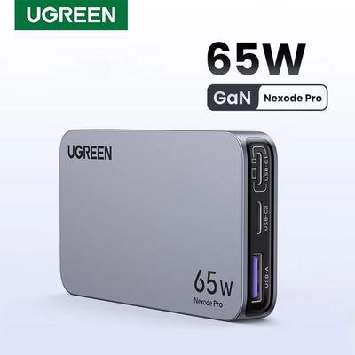 Ugreen 65W Gallium Nitride Charger PD Multi Port Type-C Fast Charging Head Compatible with Apple 16, MacBook Pro, Notebook