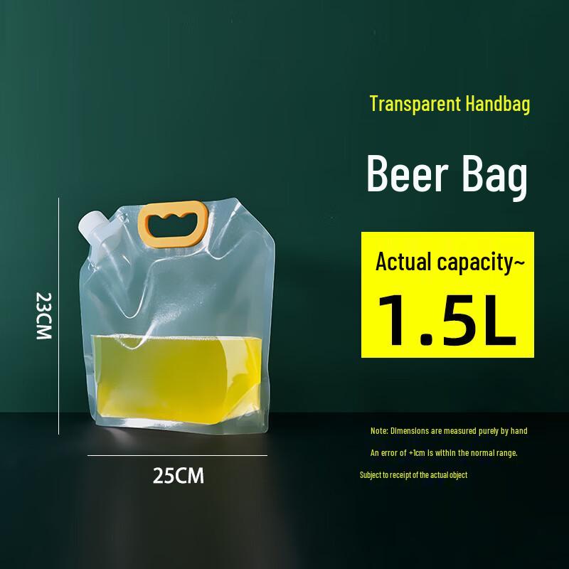 WS Reusable Self-Standing Spout Food & Beer Storage Bags