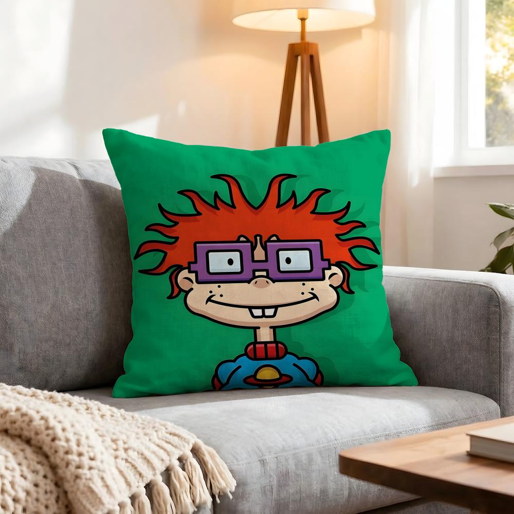Cartoon Rugrats Cushion Cover 1Pcs Decorative Covers Soft Cushion Case For Sofa Couch Decor 40X40 45X45 Pillowcases