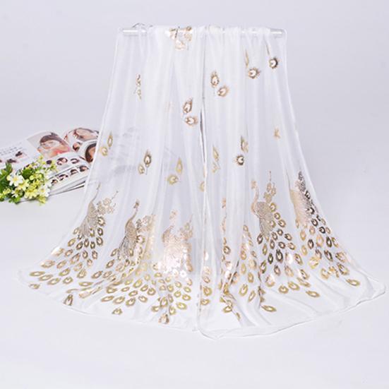 Chiffon Scarf Stylish Practical Beauty Girl Wrap Shawl for Daily Wear