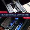2PCS Car Shift Gear Panel Trim Automatic Transmission Shift Box Cover for Honda Civic 10Th Gen   2018 2017 2016 LHD