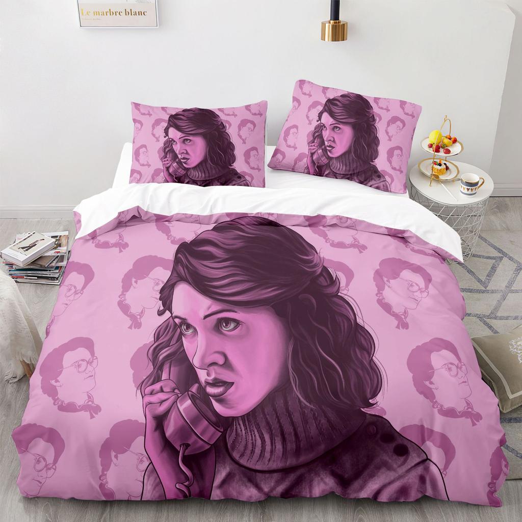 American Drama Terror TV Girl Eleven Wallpaper Digital Printing Bedding Set Duvet Cover Comforter Bed Youth Kids Girl Boys Gift