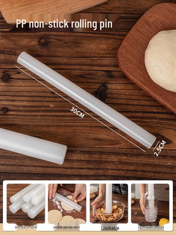 Zhaoran 3-Piece Food-Grade Rolling Pin & Kneading Mat Set