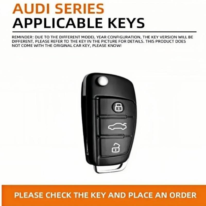 For Audi 8VSporty Style ABS Car Key Box Protective caseFor Audi A1 A3 8P A4 A5 A6 C7 A7 S3 S7 S8 R8 Q2 Q3 Q5 Q7 Q8 SQ5 TT RS3 RS6