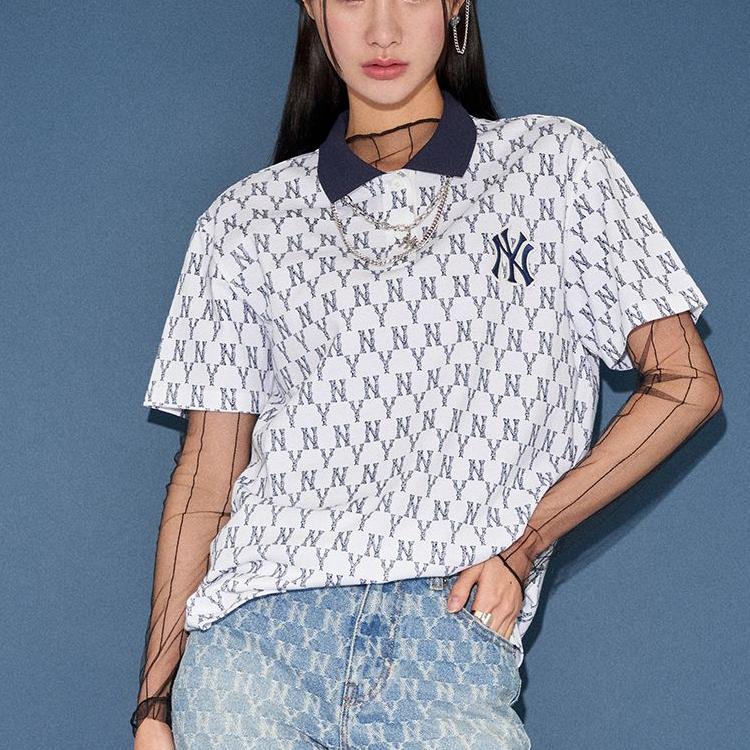 New MLB New York Yankees Polo Shirts Women's White 31TSQM131-50N