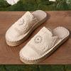 Fashion Weave Mesh Women Platform Slippers Designer New Mules Shoes 2025 Summer Fashion Slingback Sandals Casual Walking Sandalias Mujer