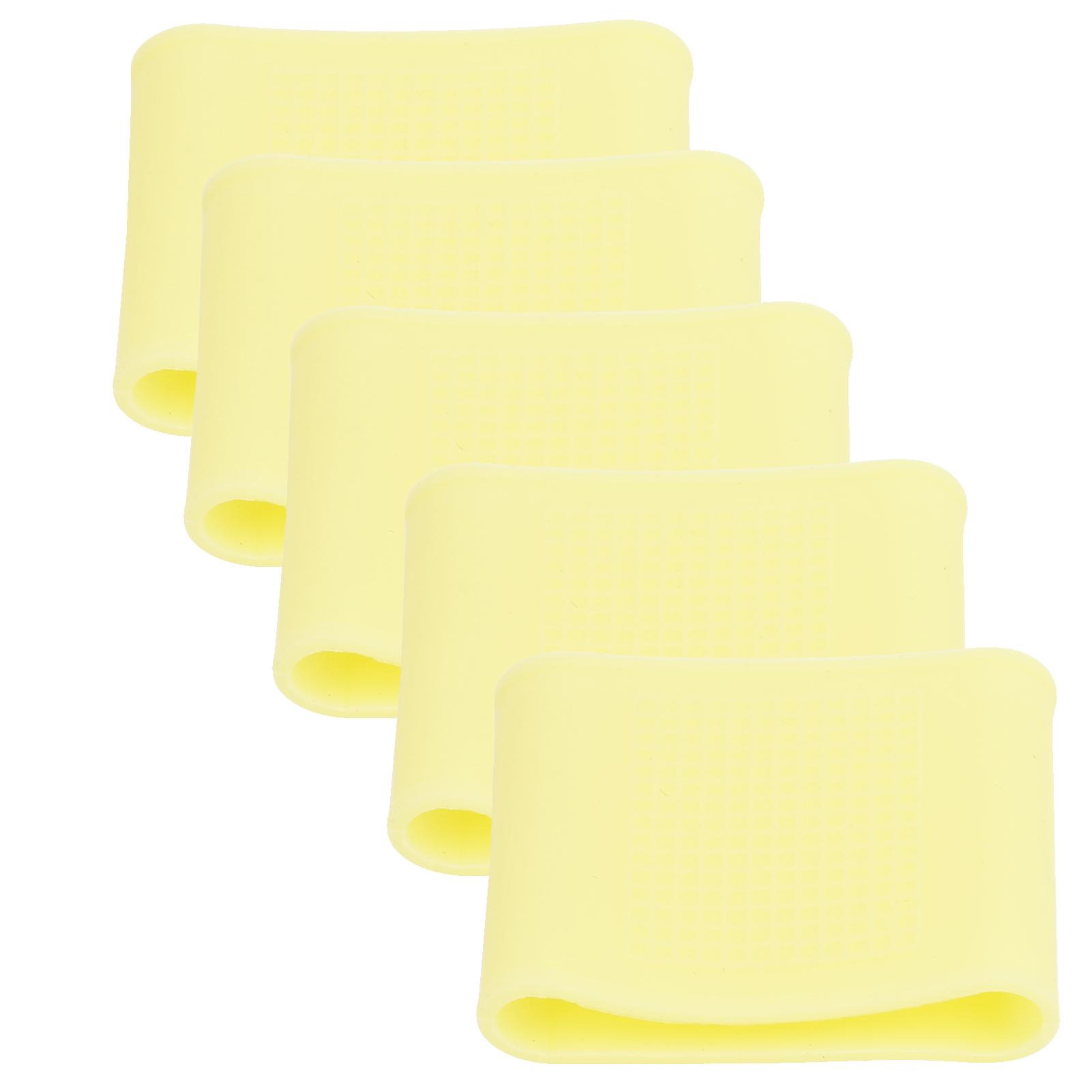 

5pcs NonSlip Golf Finger Sleeve Elastic Portable Finger Protective Cover Accessory(WomenLight Green