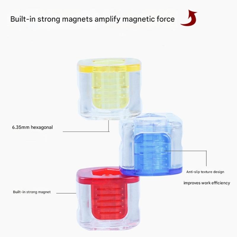 1/4inch Hex Screwdriver Magnetic Tool Magnetizer Demagnetizer For Quick Use Lightweight Portable Design