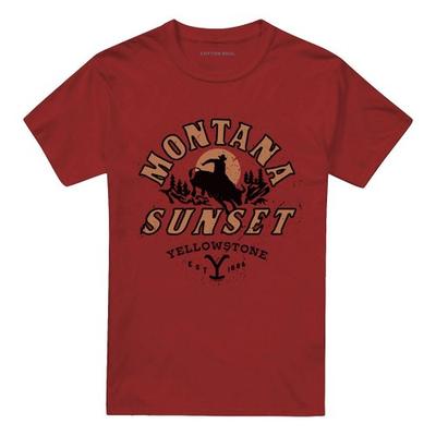 Yellowstone Unisex Adult Montana Sunset T-Shirt