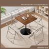 Compact Round Table: Ideal for Balcony, Living Room, or Business Meetings