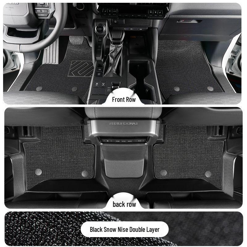 Toyota Prado TPE Floor Mats (2010-2025 Models) - Full Coverage, Car Interior Accessories
