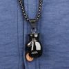 European & American Street Hip Hop Stainless Steel Boxing Glove Couple Necklace - Personalized Titanium Steel Jewelry