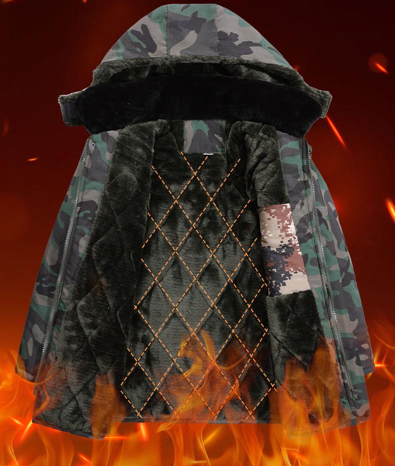 Men's Winter Camouflage Jacket: Thickened Cotton, Waterproof, Anti-Cold Military-Style Coat, Plus Velvet, 2024 Model