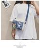 Mori Style Korean Large Capacity Canvas Crossbody Bag – Cute Student Square Shoulder Bag for Phone & Camera