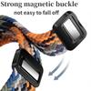 Geflochtenes Nylon-Loop-Armband für Samsung Galaxy Watch Ultra 47 mm, magnetisches Armband für Galaxy Watch 6 5 4 40 mm 44 mm 43 mm 45 mm, Zubehör