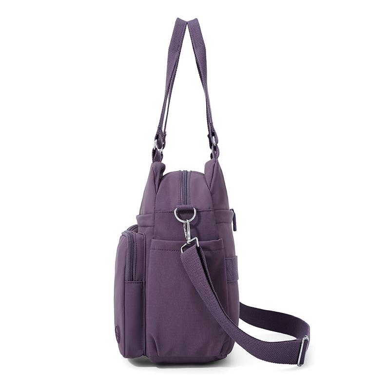 Borsa a tracolla in nylon multitasche da donna, borsa a spalla leggera con tracolle