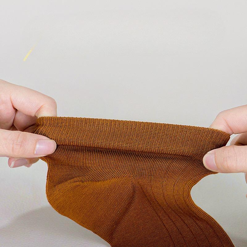 Business Solid-color Socks, Men's Short Socks, Pure Cotton Summer Anti-odor and Sweat-absorbing, Autumn and Winter Casual Low-top Sports Socks