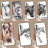 Horse Sketch Case For Samsung Galaxy A55 A35 A25 A15 A14 A34 A54 A53 A33 A23 A13 A12 A52 A51 A32 Cover